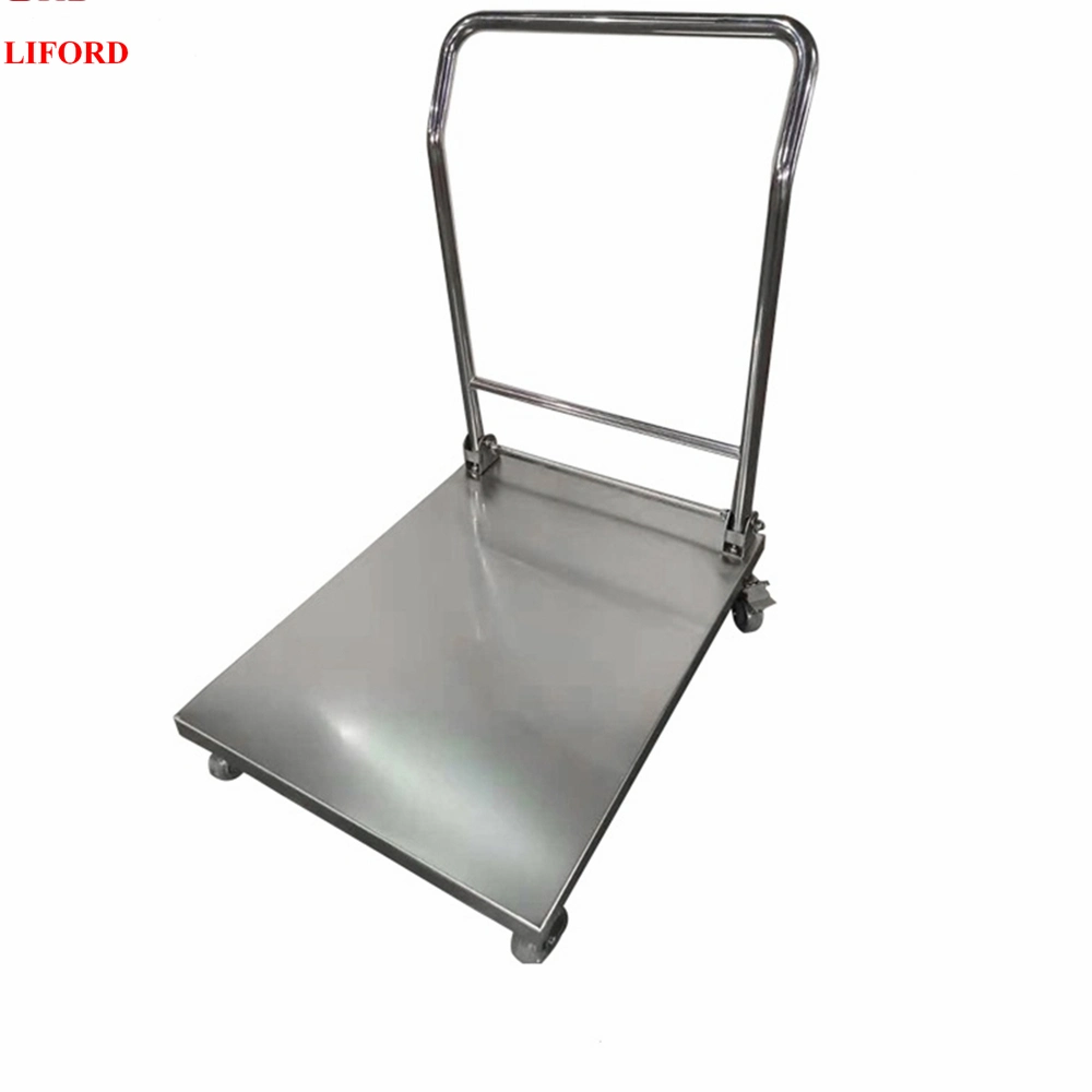 Stainless Steel 400kg Hand Trolley Foldable Warehouse Furniture Hand Truck