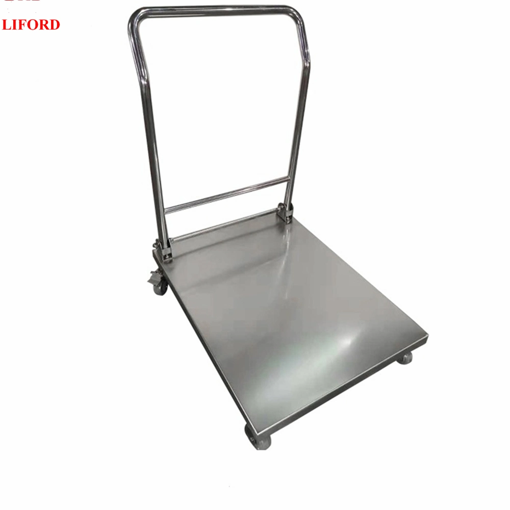 Stainless Steel 400kg Hand Trolley Foldable Warehouse Furniture Hand Truck