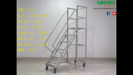 Stock Picking Multi Tiers Commercial Step Ladder Cart